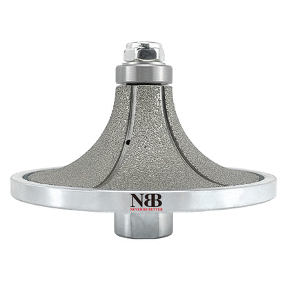 NBB Rueda de perfil de diamante, fresa de enrutador de diamante, broca para perfilar la porcelana baldosas cerámica granito mármol piedra, fácil de usar en amoladora angular (Half-Bullnose)