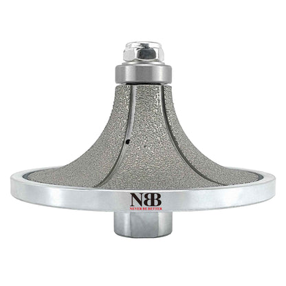 NBB Rueda de perfil de diamante, fresa de enrutador de diamante, broca para perfilar la porcelana baldosas cerámica granito mármol piedra, fácil de usar en amoladora angular (B, Half-Bullnose)