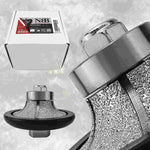 Meule diamantée NBB pour profilage, fraise diamantée, foret de profilage pour carrelage en porcelaine, céramique, granit, marbre et pierre, facile à utiliser sur meuleuse d'angle (B, demi-nez arrondi) 