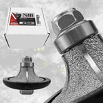 Meule diamantée NBB pour profilage, fraise diamantée, foret de profilage pour carrelage en porcelaine, céramique, granit, marbre et pierre, facile à utiliser sur meuleuse d'angle (B, demi-nez arrondi) 