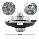 NBB Rueda de perfil de diamante, fresa de enrutador de diamante, broca para perfilar la porcelana baldosas cerámica granito mármol piedra natural, fácil de usar en amoladora angular (E Bevel)
