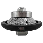 Meule diamantée NBB pour profilage, fraise diamantée, foret de profilage pour carrelage en porcelaine, céramique, granit, marbre et pierre naturelle, facile à utiliser sur meuleuse d'angle (biseau E) 