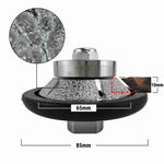 Meule diamantée NBB pour profilage, fraise diamantée, foret de profilage pour carrelage en porcelaine, céramique, granit, marbre et pierre naturelle, facile à utiliser sur meuleuse d'angle (biseau E) 