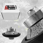 Meule diamantée NBB pour profilage, fraise diamantée, foret de profilage pour carrelage en porcelaine, céramique, granit, marbre et pierre naturelle, facile à utiliser sur meuleuse d'angle (biseau E) 