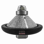 Meule diamantée NBB pour profilage, fraise diamantée, foret de profilage pour carrelage en porcelaine, céramique, granit, marbre et pierre naturelle, facile à utiliser sur meuleuse d'angle (biseau E) 