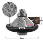 Meule diamantée NBB pour profilage, fraise diamantée, foret de profilage pour carrelage en porcelaine, céramique, granit, marbre et pierre naturelle, facile à utiliser sur meuleuse d'angle (biseau E) 