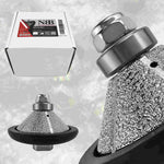Meule diamantée NBB pour profilage, fraise diamantée, foret de profilage pour carrelage en porcelaine, céramique, granit, marbre et pierre naturelle, facile à utiliser sur meuleuse d'angle (biseau E) 