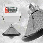 Meule diamantée NBB pour profilage, fraise diamantée, foret de profilage pour carrelage en porcelaine, céramique, granit, marbre et pierre naturelle, facile à utiliser sur meuleuse d'angle (biseau E) 