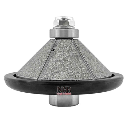 NBB Rueda de perfil de diamante, fresa de enrutador de diamante, broca para perfilar la porcelana baldosas cerámica granito mármol piedra natural, fácil de usar en amoladora angular (E Bevel)