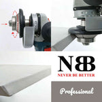 Meule diamantée NBB pour profilage, fraise diamantée, foret de profilage pour carrelage en porcelaine, céramique, granit, marbre et pierre naturelle, facile à utiliser sur meuleuse d'angle (biseau E) 