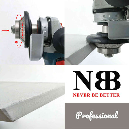 NBB Rueda de perfil de diamante, fresa de enrutador de diamante, broca para perfilar la porcelana baldosas cerámica granito mármol piedra natural, fácil de usar en amoladora angular (E Bevel)
