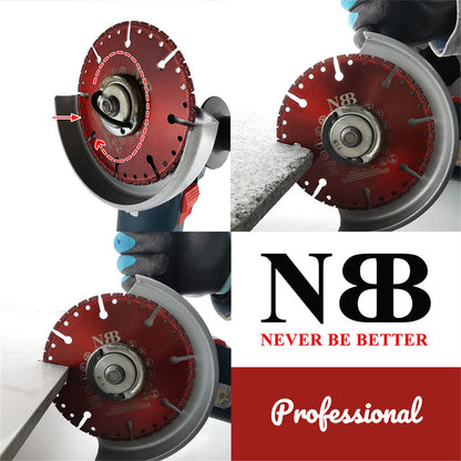 NBB Disco de corte multiusos de diamante Sierra diamante hoja de rescate alta eficiencia corte en granito concreto reforzado fibra de vidrio varilla plástico árbol 22.23mm Amoladora Angular