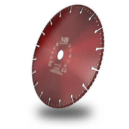 NBB Disco de corte multiusos de diamante Sierra diamante hoja de rescate alta eficiencia corte en granito concreto reforzado fibra de vidrio varilla plástico árbol 22.23mm Amoladora Angular