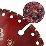 NBB Mehrzweck-Diamanttrennscheibe, Diamantsägeblatt, Hochleistungs-Rettungstrennscheibe für Granit, Stahlbeton, Glasfaserstäbe, Kunststoff, 22,23 mm Winkelschleifer