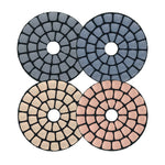 NBB Almohadillas de pulido de diamante 2" 50mm disco de renovación lijado diamante para Pulir en seco y humedo granito mármol piedra granito cerámica con respaldo de nylon buen acabado(50#,  100#， 200#， 400#)