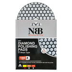 NBB Almohadilla de pulido de diamante solo son necesarios 3 pasos PRO para pulido en seco renovación eliminación en mármol granito piedra natural cerámica 100mm 4" con respaldo de nylon