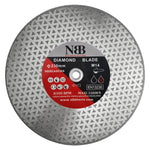 NBB Galvanisierte Diamanttrennscheibe, professionelles 2-in-1 doppelseitiges diamantbeschichtetes Diamantsägeblatt zum Schneiden von Marmor, Granit, Keramik, Porzellan, M14 Gewindeanschluss (DF) 