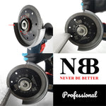 NBB Premium Diamanttrennscheibe, Diamantsäge mit kreuzförmigem Turbo-Netz, 10 mm Höhe, 1,0/1,4 mm Dicke, 22,23 mm Aufnahme, Diamantblatt zum Trockenschneiden von Porzellan, Keramik und Fliesen (1125 mm)