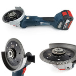 NBB Premium Diamanttrennscheibe, Diamantsäge mit kreuzförmigem Turbo-Netz, 10 mm Höhe, 1,0/1,4 mm Dicke, 22,23 mm Aufnahme, Diamantblatt zum Trockenschneiden von Porzellan, Keramik und Fliesen (1125 mm)