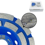 NBB Muela de copa diamante Disco molienda diamantado cuchillas de doble fila amolado uso general para piedra y hormigón Rectificado seco o húmedo en granito mármol cerámica azulejos cemento