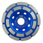 NBB Muela de copa diamante Disco molienda diamantado cuchillas de doble fila amolado uso general para piedra y hormigón Rectificado seco o húmedo en granito mármol cerámica azulejos cemento