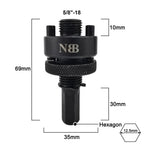 NBB Broca de diamante, corona diamante para taladrar en seco y en húmedo en porcelana dura, cerámica, baldosas, granito, mármol, azulejo, Conectado a Árbol, para Taladro de Pistola/Banco（Árbol hexagonal )
