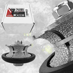 NBB Rueda de perfil de diamante, fresa de enrutador de diamante, broca para perfilar la porcelana baldosas cerámica granito mármol piedra, fácil de usar en amoladora angular (V Full-Bullnose)