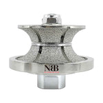 NBB Diamant-Profilierscheibe Diamant-Fräser mit Eisenabdeckung zum Profilieren von Porzellan-, Keramik-, Granit-, Marmor- und Steinfliesen für Winkelschleifer (Vollrundprofil) 