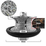 NBB Rueda de perfil de diamante, fresa de enrutador de diamante, broca para perfilar la porcelana baldosas cerámica granito mármol piedra, fácil de usar en amoladora angular (V Full-Bullnose)