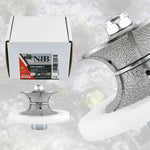 NBB Fresas para corte de chaflanes de diamante Rueda perfiladora diamante con guía cubierta más grande y M14 broca para perfilar porcelana baldosa cerámica granito mármol piedra (Full-Bullnose)