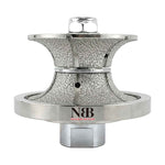 NBB Diamant-Profilierscheibe Diamant-Fräser mit Eisenabdeckung zum Profilieren von Porzellan-, Keramik-, Granit-, Marmor- und Steinfliesen für Winkelschleifer (Vollrundprofil) 