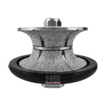 NBB Rueda de perfil de diamante, fresa de enrutador de diamante, broca para perfilar la porcelana baldosas cerámica granito mármol piedra, fácil de usar en amoladora angular (V Full-Bullnose)