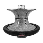 NBB Rueda de perfil de diamante, fresa de enrutador de diamante, broca para perfilar la porcelana baldosas cerámica granito mármol piedra, fácil de usar en amoladora angular (V Full-Bullnose)
