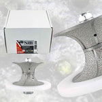 NBB Fresas para corte de chaflanes de diamante Rueda perfiladora diamante con guía cubierta más grande y M14 broca para perfilar porcelana baldosa cerámica granito mármol piedra (Full-Bullnose)