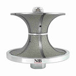 NBB Rueda de perfil de diamante, fresa de enrutador de diamante, broca para perfilar la porcelana baldosas cerámica granito mármol piedra, fácil de usar en amoladora angular (V Full-Bullnose)