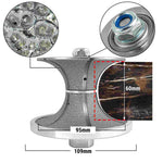 NBB Rueda de perfil de diamante, fresa de enrutador de diamante, broca para perfilar la porcelana baldosas cerámica granito mármol piedra, fácil de usar en amoladora angular (V Full-Bullnose)