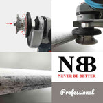 NBB Rueda de perfil de diamante, fresa de enrutador de diamante, broca para perfilar la porcelana baldosas cerámica granito mármol piedra, fácil de usar en amoladora angular (V Full-Bullnose)