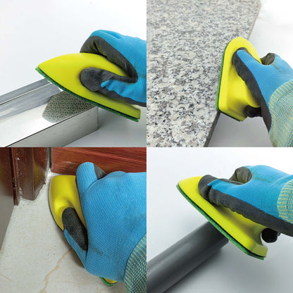 NBB Almohadilla diamantada a Mano para lijar pulir, Bloque Diamante de Lijado/Pulido con Respaldo de Esponja para moliendar Piedra Granito cerámica azulejo Vidrio Madera Metal