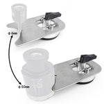 NBB Soportes de Taladro Localizador de taladro de metal herramienta auxiliar Guía de perforación fijador antideslizante para taladros con potente ventosa para dia.5-50mm fácil instalación (Metal G1)