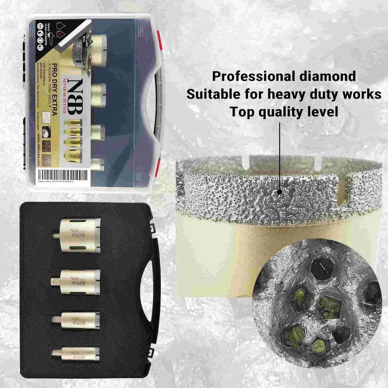 NBB Broca de diamante con M14 corona diamante para taladrar en seco y en húmedo profesionalmente en porcelana dura cerámica baldosas granito mármol azulejo para Amoladora Angular