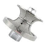 NBB Diamant-Profilierscheibe Diamant-Fräser mit Eisenabdeckung zum Profilieren von Porzellan-, Keramik-, Granit-, Marmor- und Steinfliesen für Winkelschleifer (Vollrundprofil) 